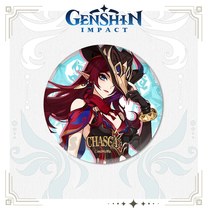 Genshin Impact Pin FKARUS Alhaitham Baizhu Dehy Kaeya Kaveh Itto Kirara Cyno Wanderer Mika Razor Bennett Lumine Eula Gorou Badge