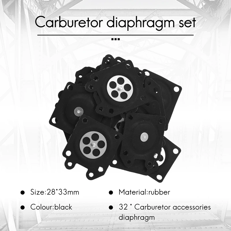 Carburetor Parts Chainsaw Carburetor Membrane Pads Repair Parts Metering Diaphragm Gaskets For Zama Chainsaw Carburetor 2500/380