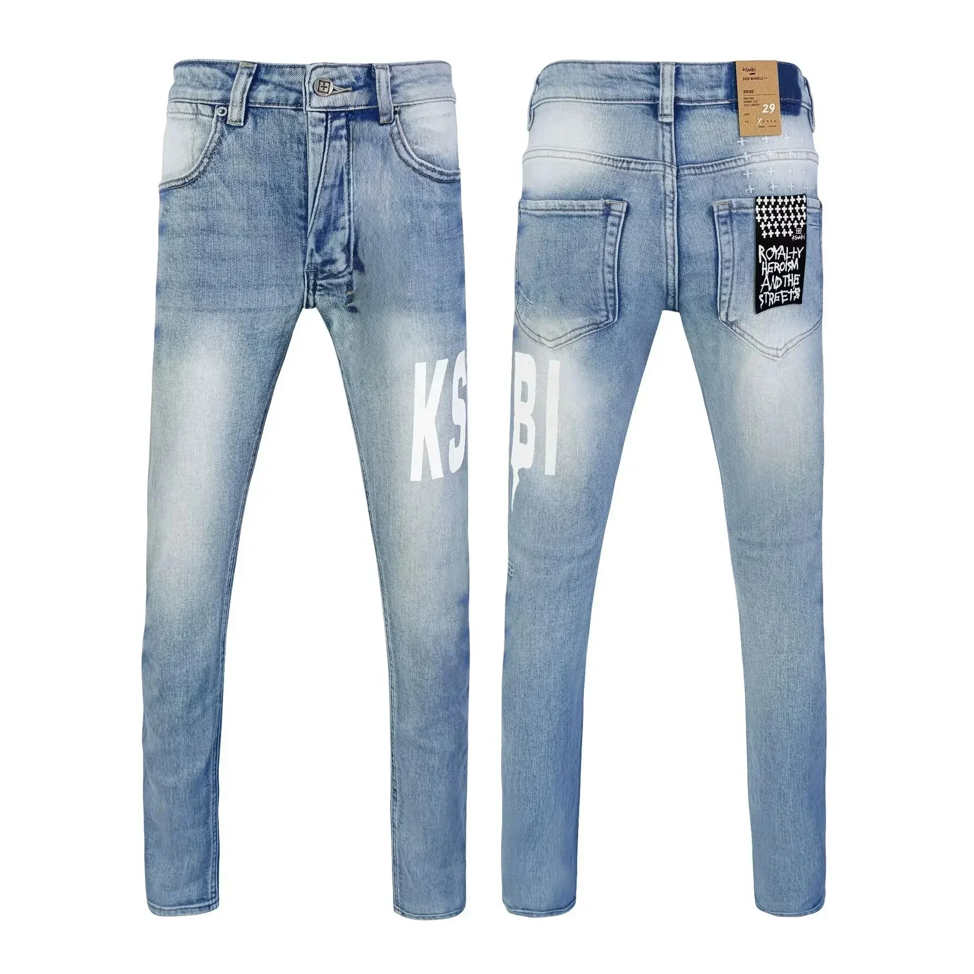 cropped slim fit jeans men