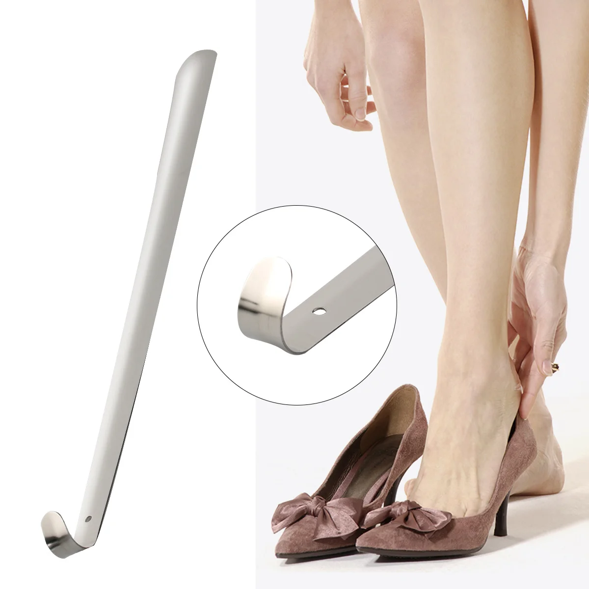 70cm shoe horn Handheld shoe horn Shoe horn with hanging hole