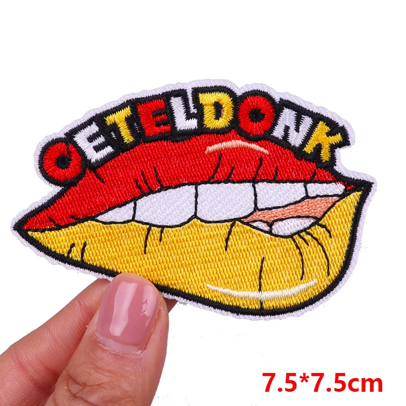 Nederland Oeteldonk embleem geborduurde patches kikker patch Nederland carnaval patches voor kleding uniform DIY opstrijkbare patches