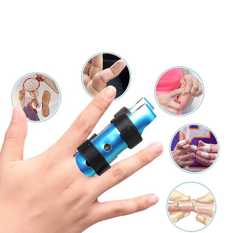

1Pcs Aluminum & Foam Support Brace Finger Splint Hand Trigger Broken Finger Sprain Joint Immobilization Fracture Pain Relief