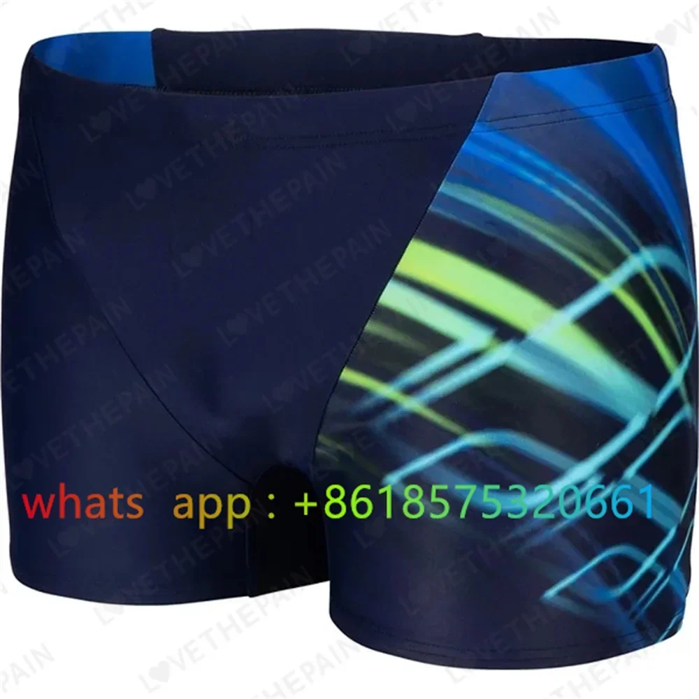 Mens Swimsuit Jammer Endurance Athletic Training Swimsuit Racing Swimming Trunks Shorts Swimwear Quick Dry New Surf Swim Jammers - view 4
