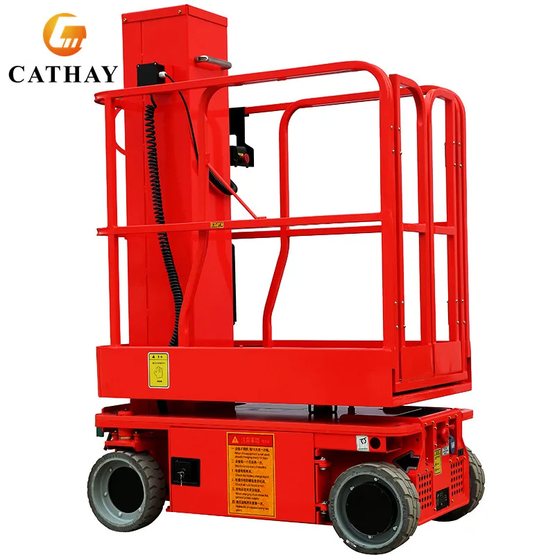 Oil-Free Electric Self Driven Aluminum Alloy Vertical Access Platform with 6m Platform Height for Efficient Warehouse Use