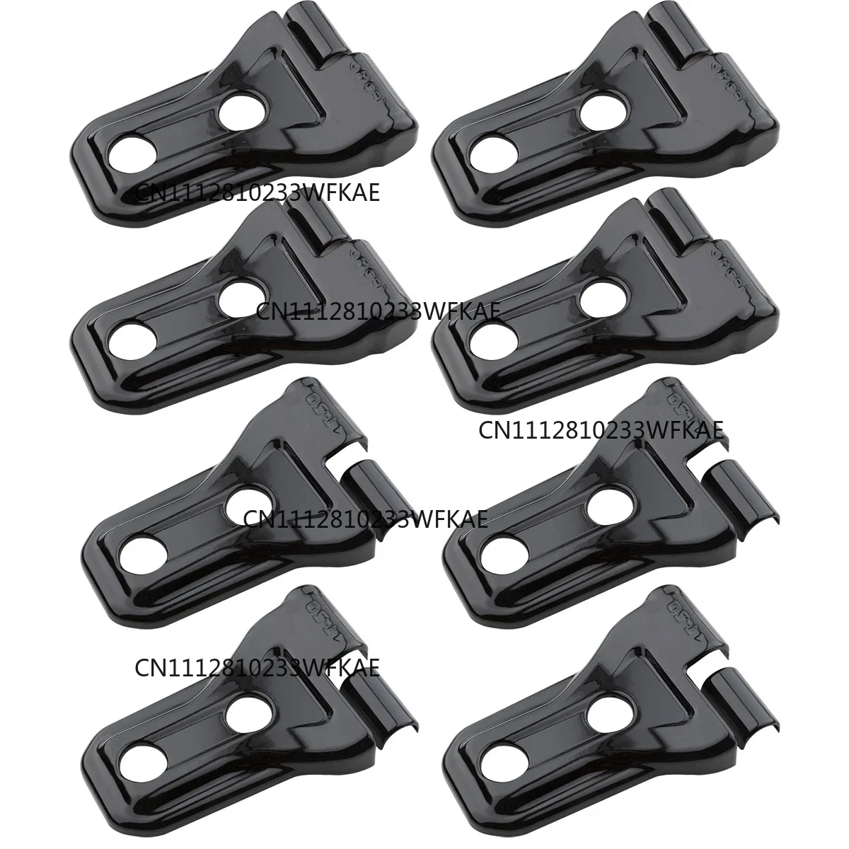 8 PCS Door Hinge Cover Protector Trim External Fittings For 2018- 2022 Jeep Wrangler JL 4-Door Exterior Car Accessories