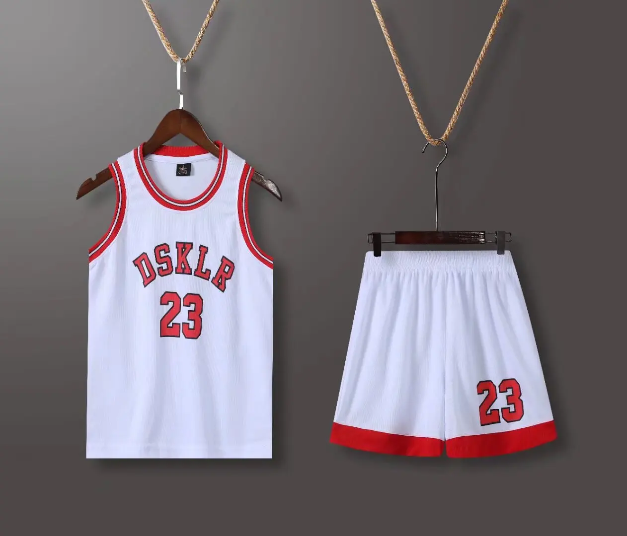 NEW 24/25 Children\'s clothing suit boy girl Basketball Jerseys NO. 23 game team uniform training Vest and shorts