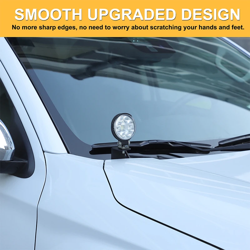 

Car Hood Light Mount Brackets Hood LED Spotlight Holder Kit Pillar Pods For Mitsubishi Triton L200 2019-2023 Car Accessories