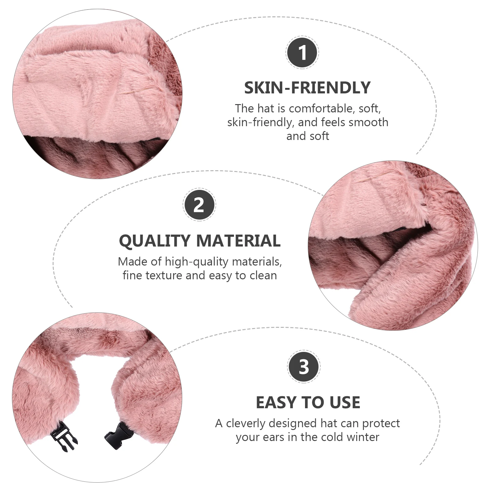 

Warm Hat Women Ear Protectors Outdoor Cycling Skiing Cap Winter Hats High Quality Long Term Use