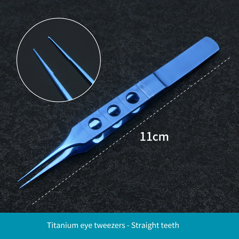 11cm Titanium forceps ophthalmic micro scissor tweezer Titanium microsurgical instruments Eyelid forceps ophthalmic