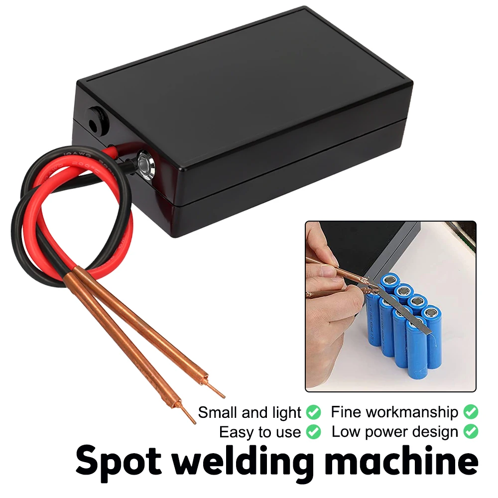 

DIY Energy Storage Mini Spot Welder 6 Gear Adjustable Spot Welding Machine with Nickel Sheet for 18650 Lithium Battery Repair