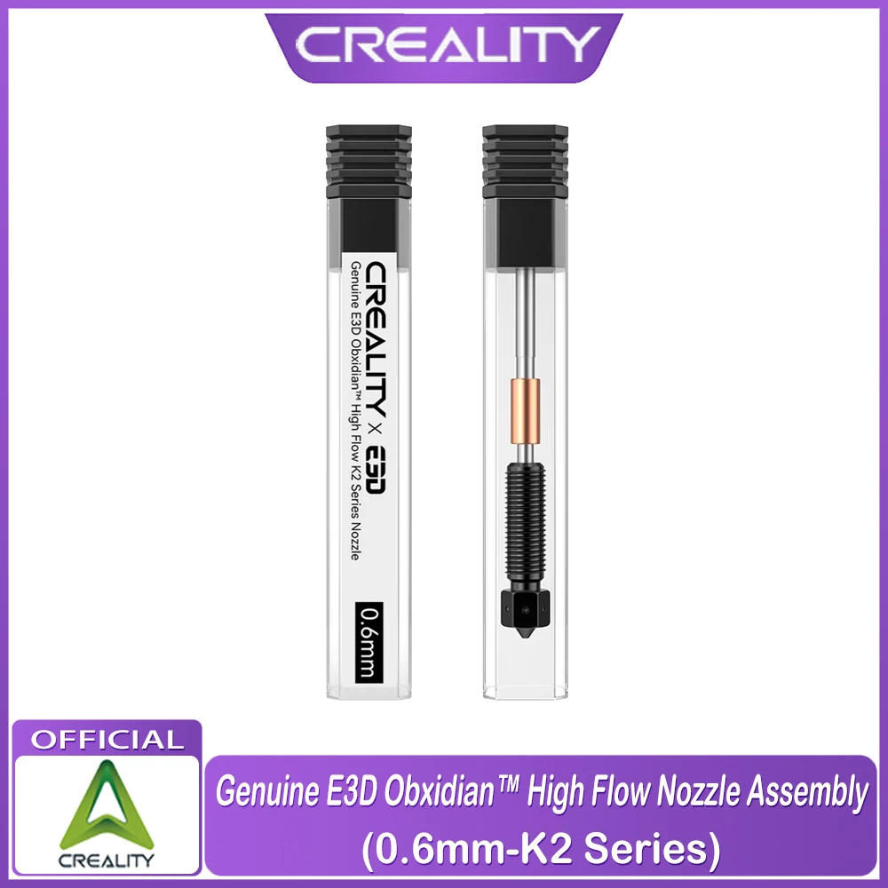 

Creality Genuine E3D Obxidian™ High Flow Nozzle Assembly -K2 Series 0.6mm for K2 Plus_Creality Hi 3d Printer Parts