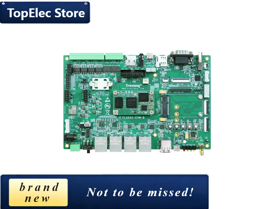 TopElec Chuanlon Ruixin RK3562J Industrial Development Board: Domestic 2GHz Quad-Core A53 RK3568 Cost-Reduced NPU