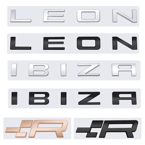 Car Sticker Metal R Logo Emblem Badge Trunk Decal for Seat Cupra Leon Ibiza Tarraco Mii Exeo Alhambra Arona Ateca Toledo Altea