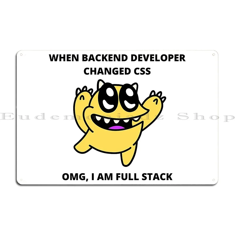 المطور الميمات هدية للمطور كومة كاملة المطور Css نكتة خلفية المطور لوحة معدنية ملصق جدار جدارية تين تسجيل ملصق #2