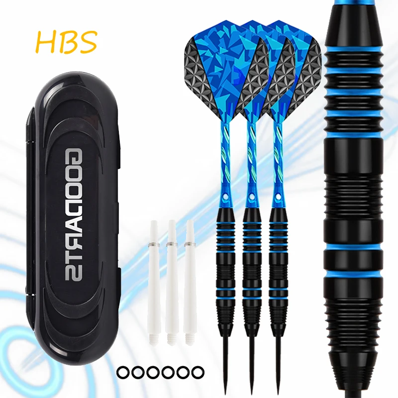 22g Professional Darts Steel Tip Darts Sports Outdoor Indoor Entertainment Games Classic Blue Series 3pcs Set