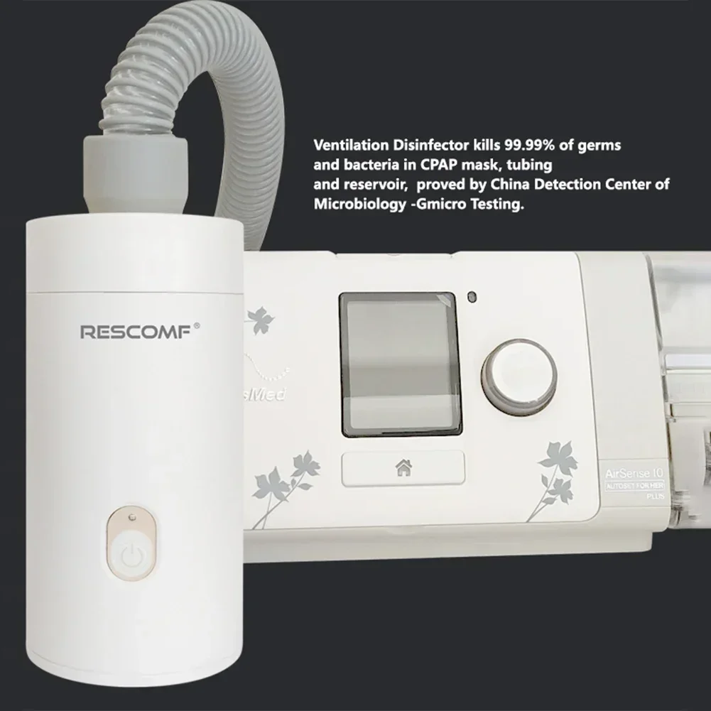 CPAP Дезинфектор Дезинфицирующее средство Стерилизатор APAP Автоматический очиститель вентилятора Апно во сне OSAHS OSAS Анти-храп Дезинфекция Прозрачный