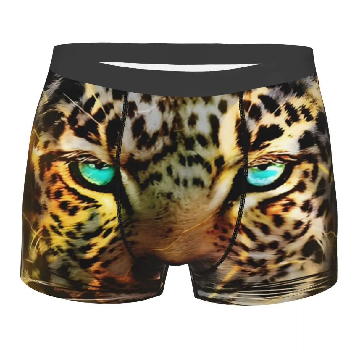 Space Galaxy Wolf Underpants Cotton Panties Man Underwear Sexy Lightning Leopard Shorts Briefs