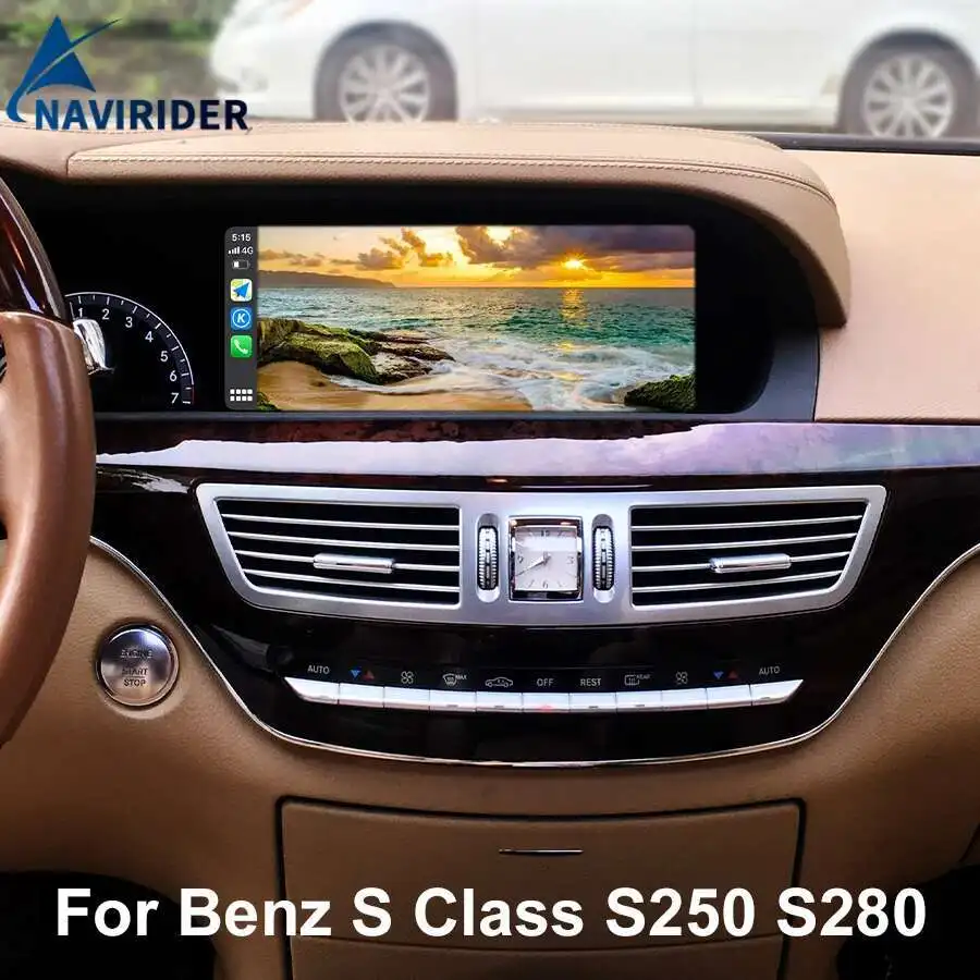 

10,25-дюймовый экран Android для Benz S Class S250 S280 S320 S350 S400 S500 S600 W221 Автомобильный радиоприемник Мультимедийный видеоплеер GPS Carplay