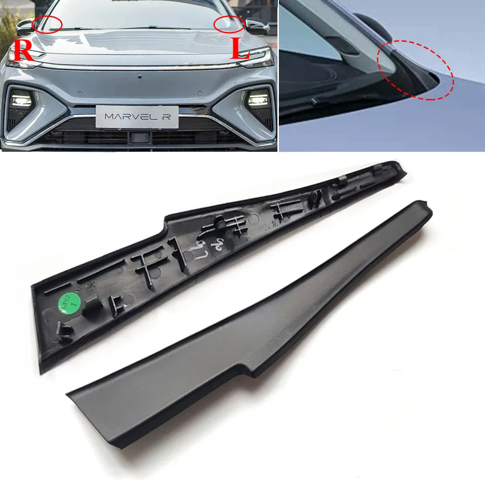 10266002 10266003 Front Windshield Wiper Side Trim Cover Water Deflector Cowl Plate For MG RISING AUTO MARVEL R 22-25 X 18-22