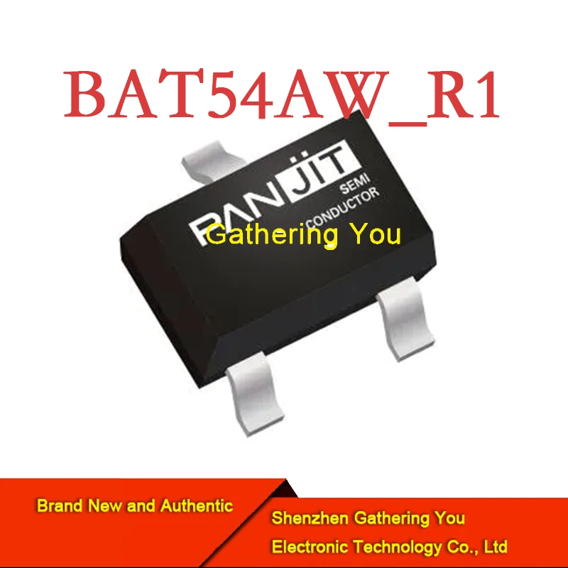 BAT54AW_R1 SOT323ไดโอด Schottky และวงจรเรียงกระแสใหม่เอี่ยมของแท้