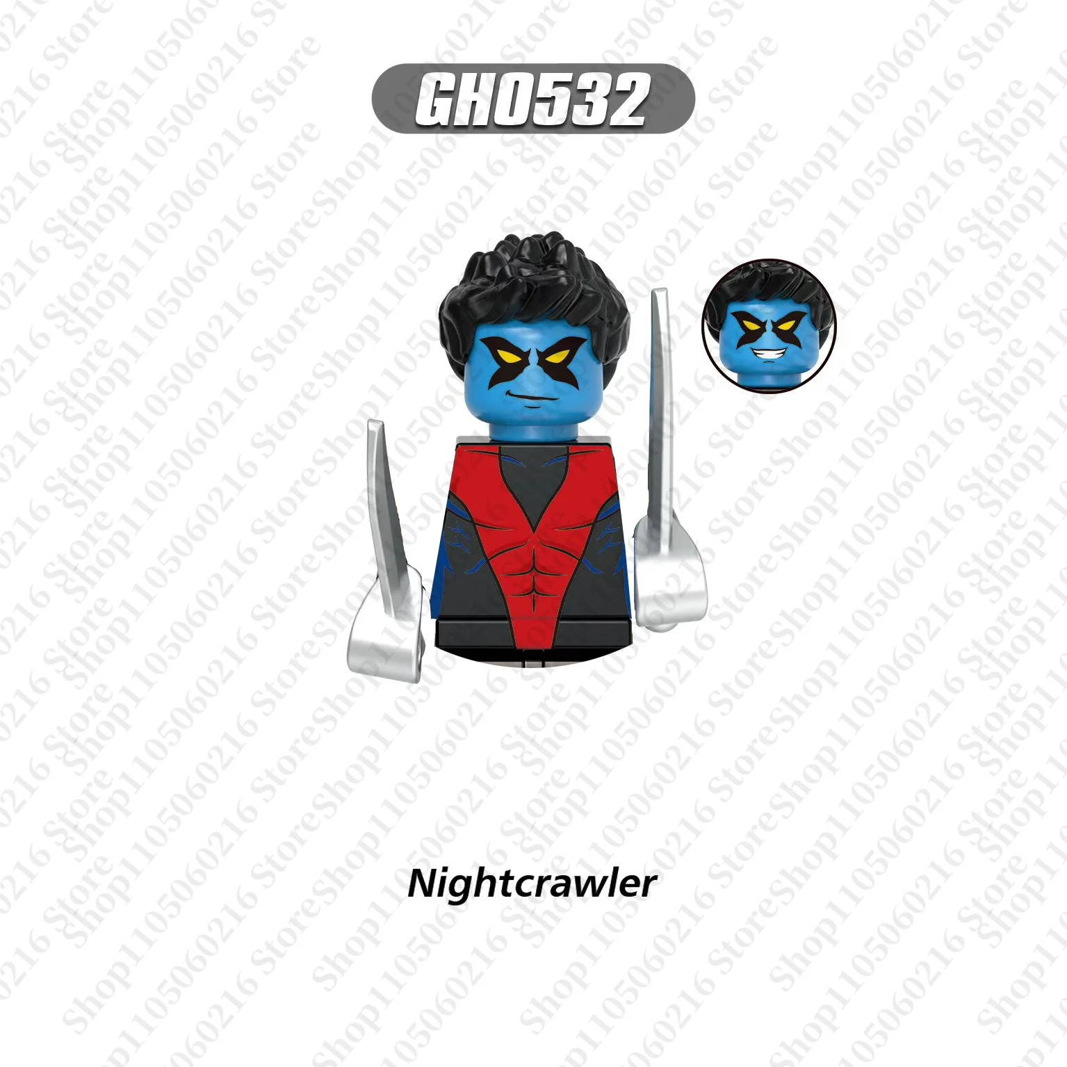 Marvel Bausteinspielzeug Kinder Mini Ziegelspielzeug Wolverine Nightcrawler Deadpool seltene Sammlerstücke Geschenke Montage Puppenspielzeug