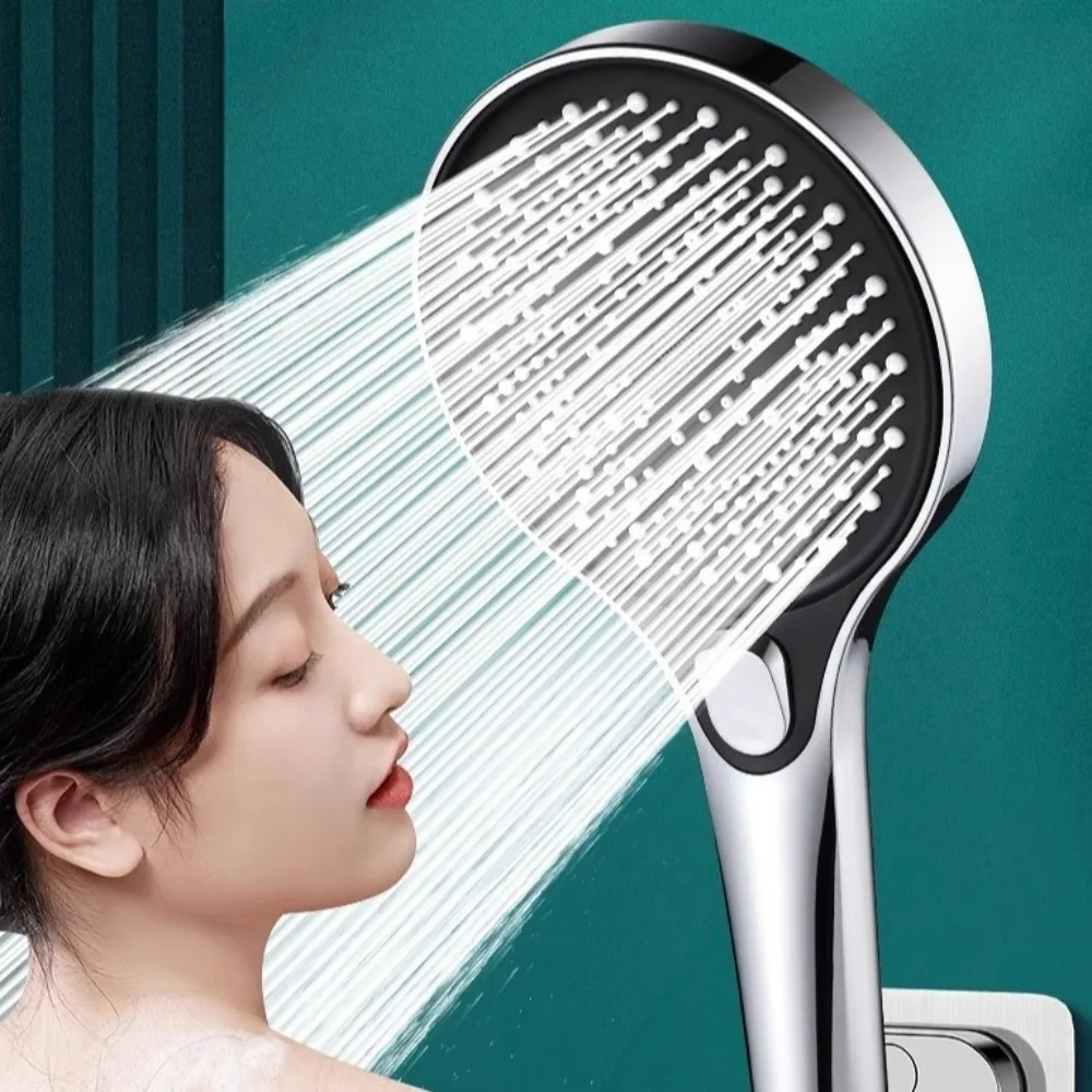 13cm 패널 3모드 샤워헤드 세 가지 분사 모드 절수 디자인 대형 패널 샤워헤드 플라스틱 가압 기술