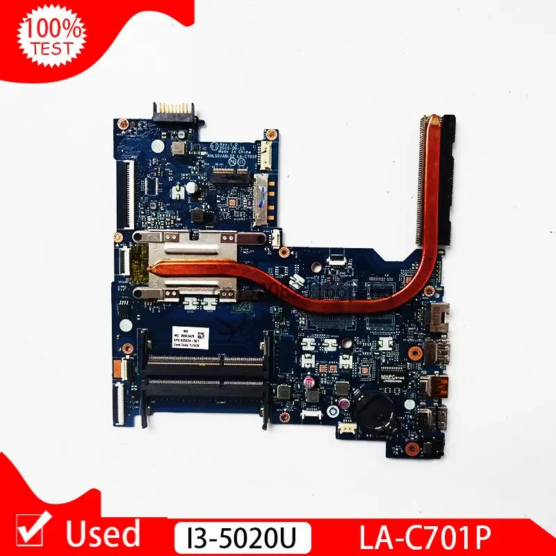 Used For HP Notebook 15-AY 15-AC Laptop Motherboard 825034-501 825034-601 825034-001 AHL50 ABL52 LA-C701P SR240 I3-5020U CPU