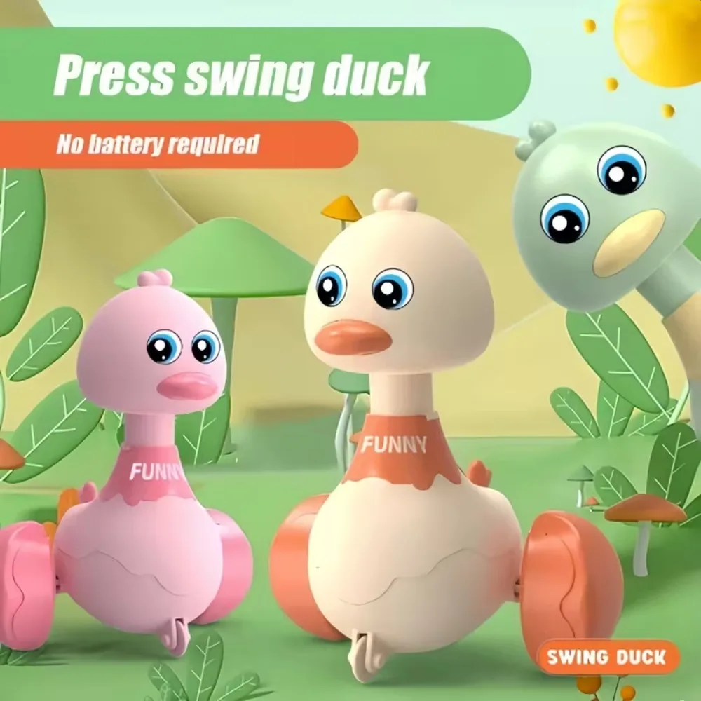 

Детские машинки-каталки Press to Go Duck для малышей, гоночные машинки для младенцев, игрушечные транспортные средства, подарок на Пасху для мальчиков и девочек