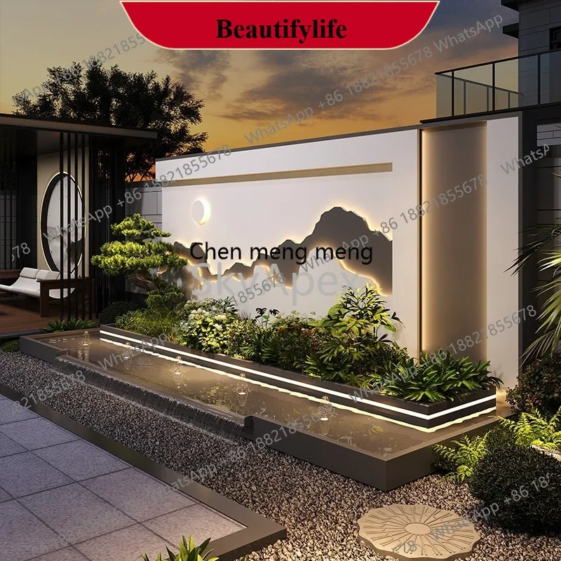 

C178 Stainless Steel Outdoor Water Curtain Screen Partition Durable Rustproof Safe Metal Fish Pond Fence For Garden Landscaping