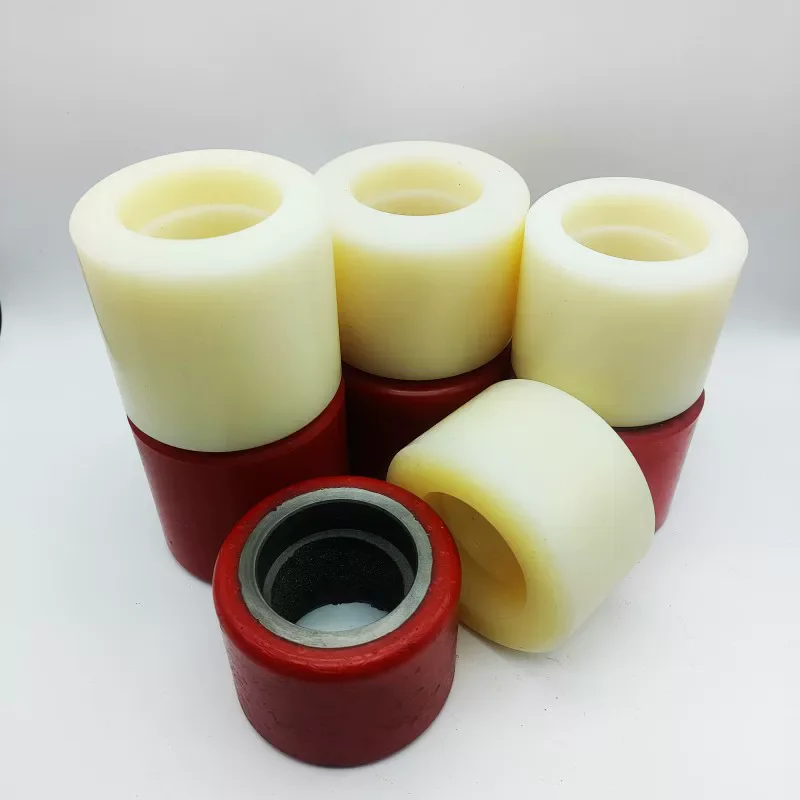 2pcs 80*50mm Nylon Hydraulic Pallet Truck Wheels - Heavy Duty Replacement Wheels for Hand Pallet Truck