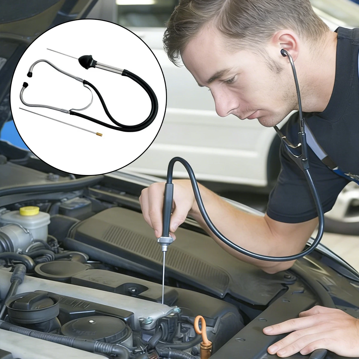 1pc Auto Cylinder Stethoscope | Mechanics Stethoscope | Car Engine Block Diagnostic Tool | Automotive Hearing Tool