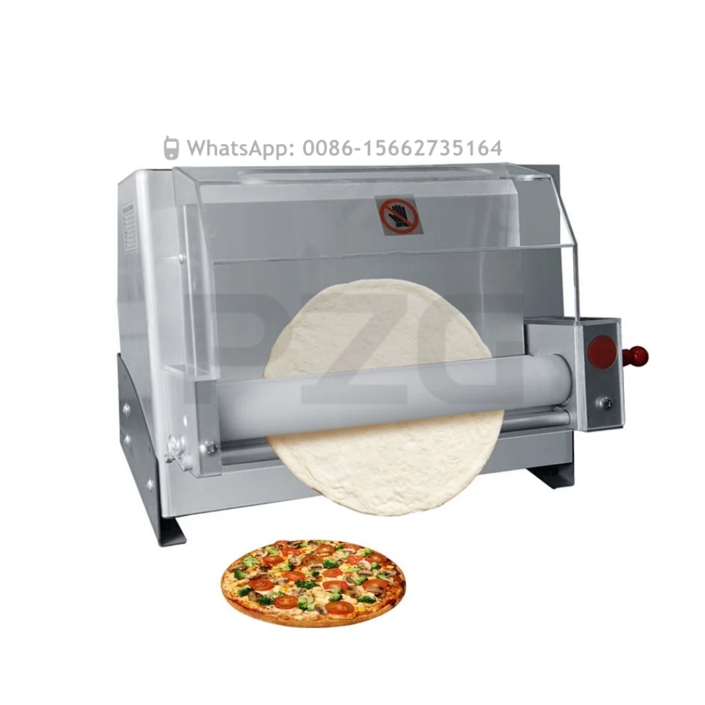 

3-18 Inches Pizza Press Rolling Machine Automatic Pizza Dough Moulder Former Pizza Roller Sheeter Flattener Pressing Machine