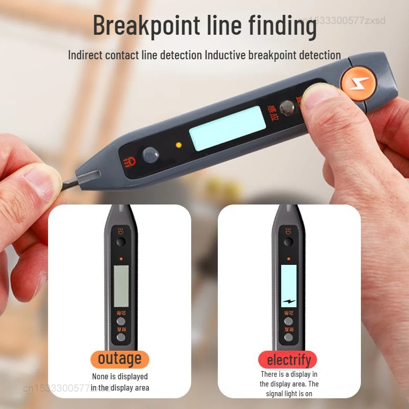 Xiaomi Deli Smart Electric Test Pen Non-Contract Cordless Electricity Detector Wireless Electrical Circuit Voltage Pen for Home