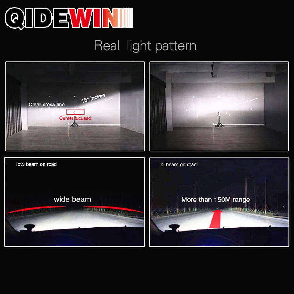 F2 سيارة LED المصابيح الأمامية H4 H7 H1 H8 H9 72 واط 12000LM H11 9005 9006 HB3 HB4 CSP رقائق توربو مروحة 6000 كيلو الضباب مصباح Нeadlamp 2 قطعة #2