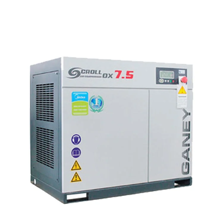China Ganey 11kw 250 CFM Screw High Quality Industrial Air Compressor with Lubricated Bearing Motor New Condition CO2 Gas Cooled