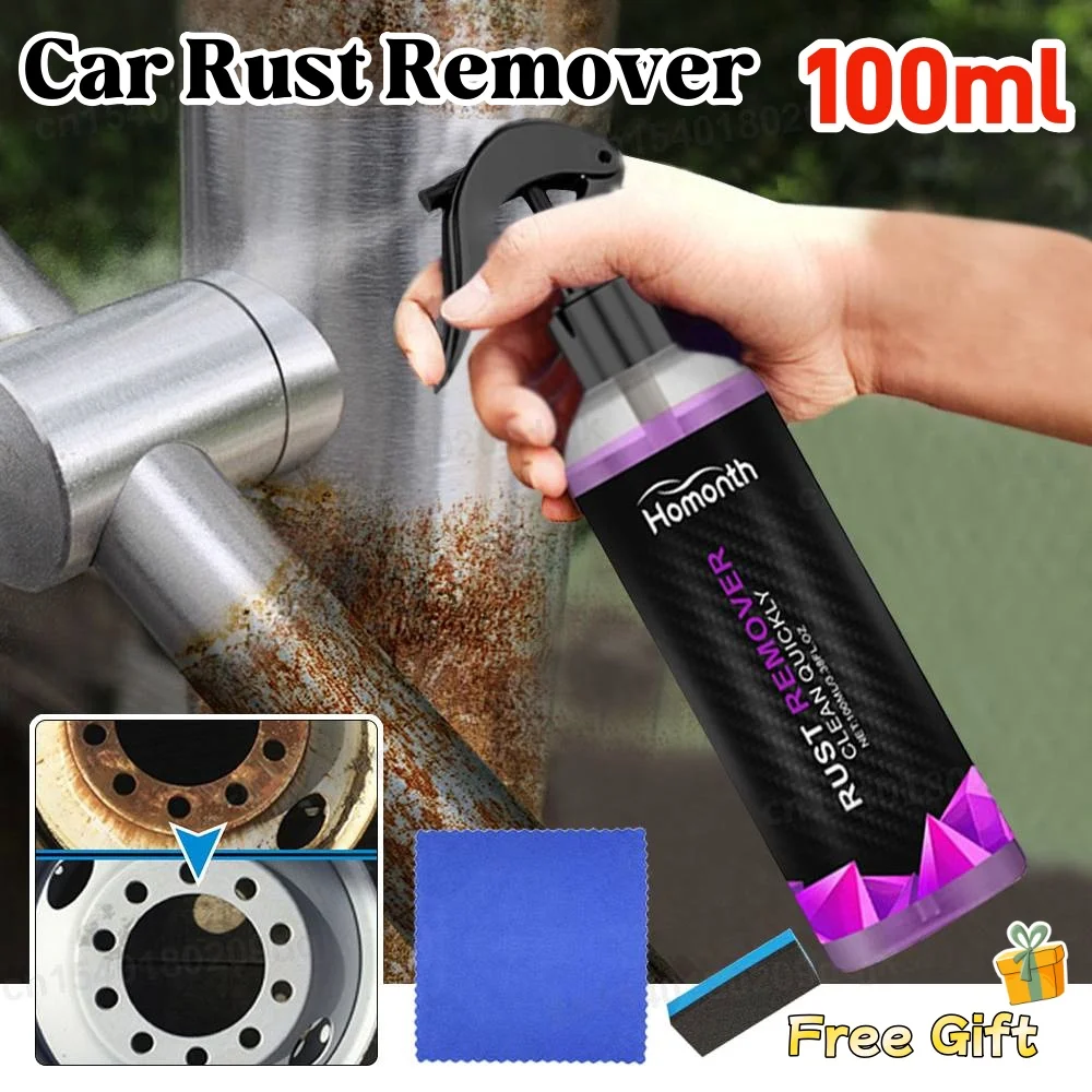 

100 мл ингибитор ржавчины, краска для удаления ржавчины, очиститель от пыли обода автомобиля, ступица колеса автомобиля, средство для удаления ржавчины для обслуживания автомобиля, чистка