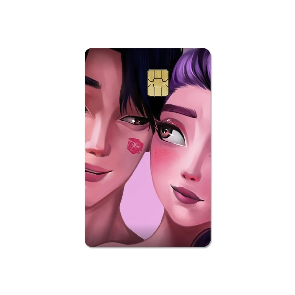 أنيمي فيلم KPop D-demones الصيادين المشارك الائتمان الجلد غطاء بطاقة ملصقات فيلم حافلة تمرير الجبهة الديكور ملصقات الخصم البنك