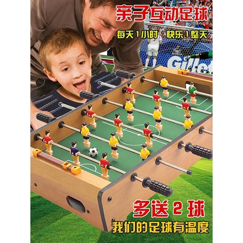 

Upgrade Six-bar Foosball Machine Parent-child Wooden Football Table Gifts Soccer Table Party PK Game