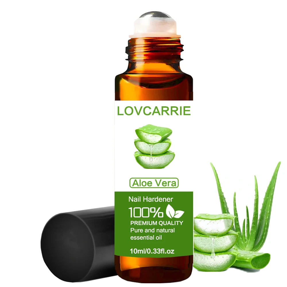 LOVCARRIE Aloe Cuticle Oil Nail Hardener Roll-On Natural Nail Care Product Repair Damaged Nails Manicure Treatment Revitalizing