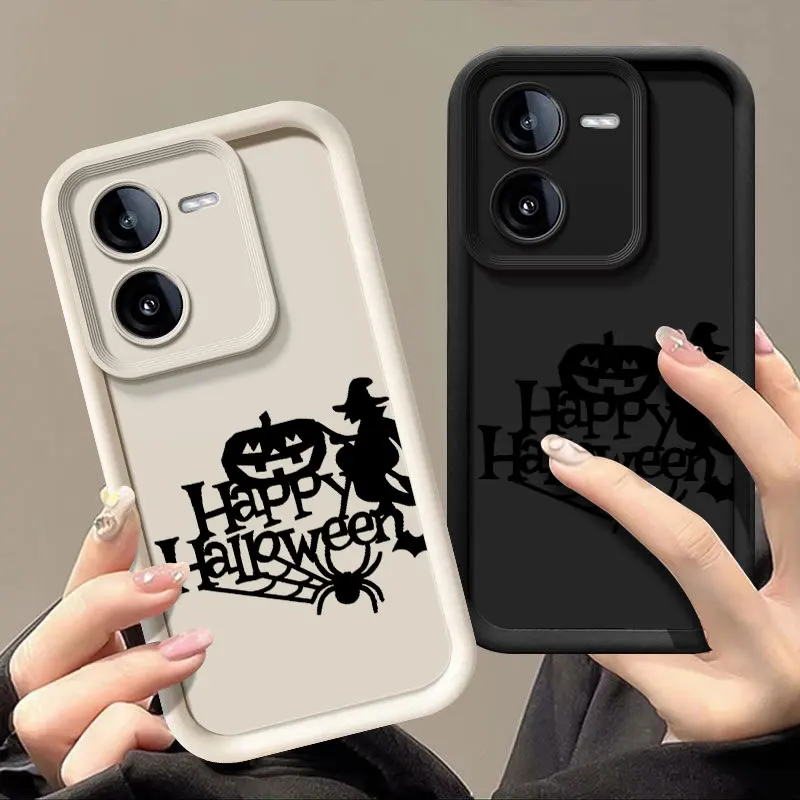 Funny Spooky Fashine Case For VIVO Y02 Y03 Y15S Y16 Y17 Y17S Y21 Y22S Y27 Y35 Y36 Y72 Y75 Y76 Y77 Y78 Y100 5G Soft Cover Shell