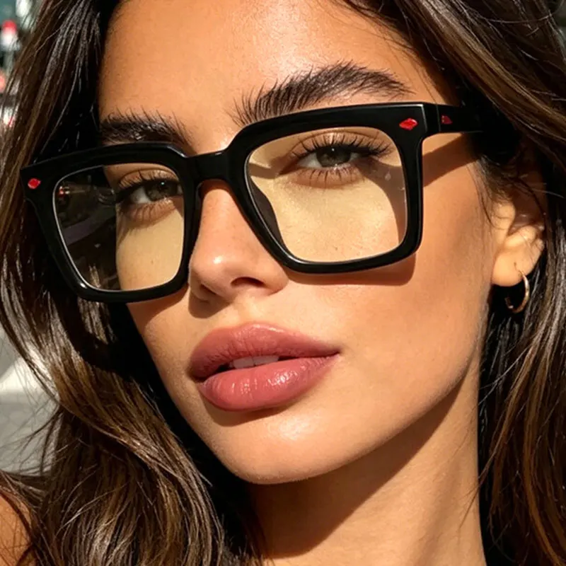 Women's Eyeglasses Myopia Glasses Women Men TR90 Big Frame Nearsighted Eyeglasses Unisex Myopic Optics Prescription Eyewear