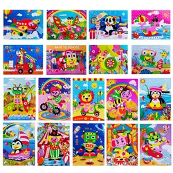 Creative 3D EVA Foam Sticker DIY Handmade Craft for Kids Toddlers Cute Cartoon Animal Assemble Jigsaw Stickers Kindergarten Toys