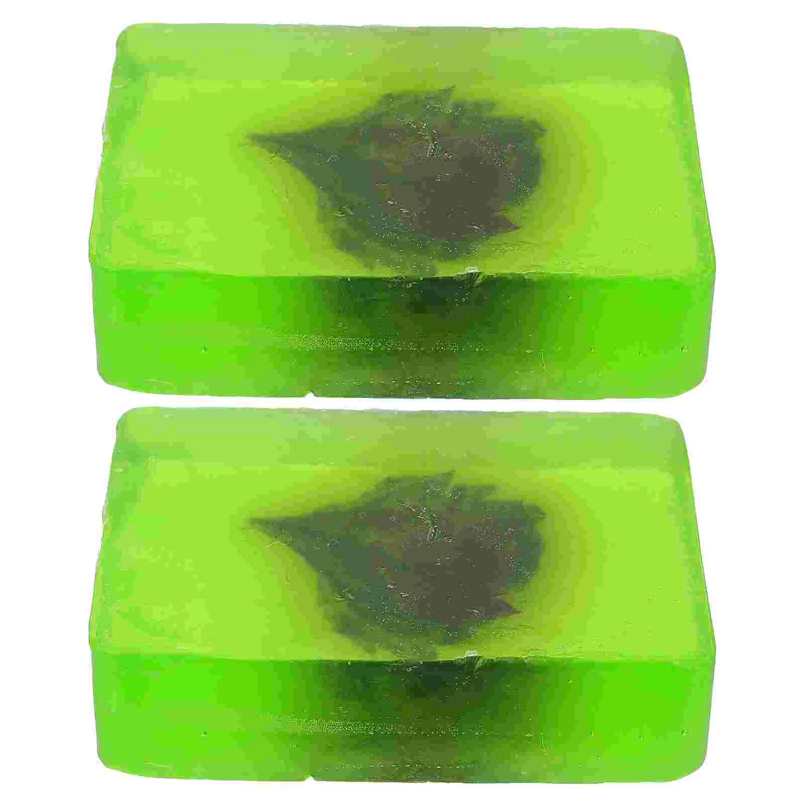 2 Pcs Wormwood Essential Oil Soap Bath Soaps Handmade Household for Women Home Anti- Cleaning Skin Miss