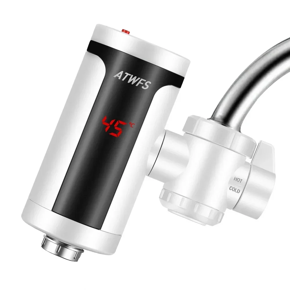 

3300W Instant Hot Water Tap Electric Faucet Modern Instant Water Heating Faucet Kitchen Water Heater