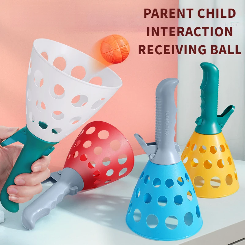 

Интерактивная игрушка-пазл для родителей и детей, эластичный мяч для бросания и приема, для детей, двойной прыжок и получение мяча