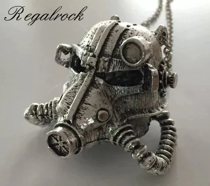 Steampunk Gas Mask Necklace Punk Skeleton Armor Helmet Stormtrooper Pendant Robot Gothic Jewelry