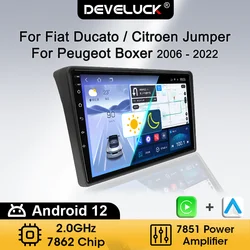 Carplay For Fiat Ducato Peugeot Boxer Citroen Jumper 2 2006-2022 Car Radio Android Auto Multimedia Player Navi GPS DVD Head Unit