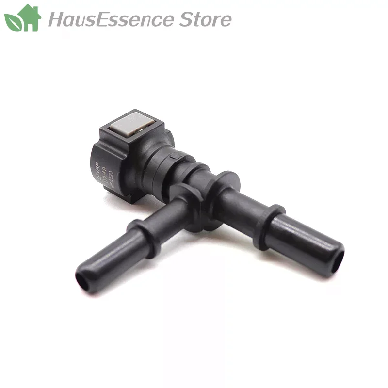 ※Highly Reliable 1Pc 9.49 Tee Connector Automobile Fuel Hose Quick Plug Release Fitting Nylon Oil Line Pipe Convertor
