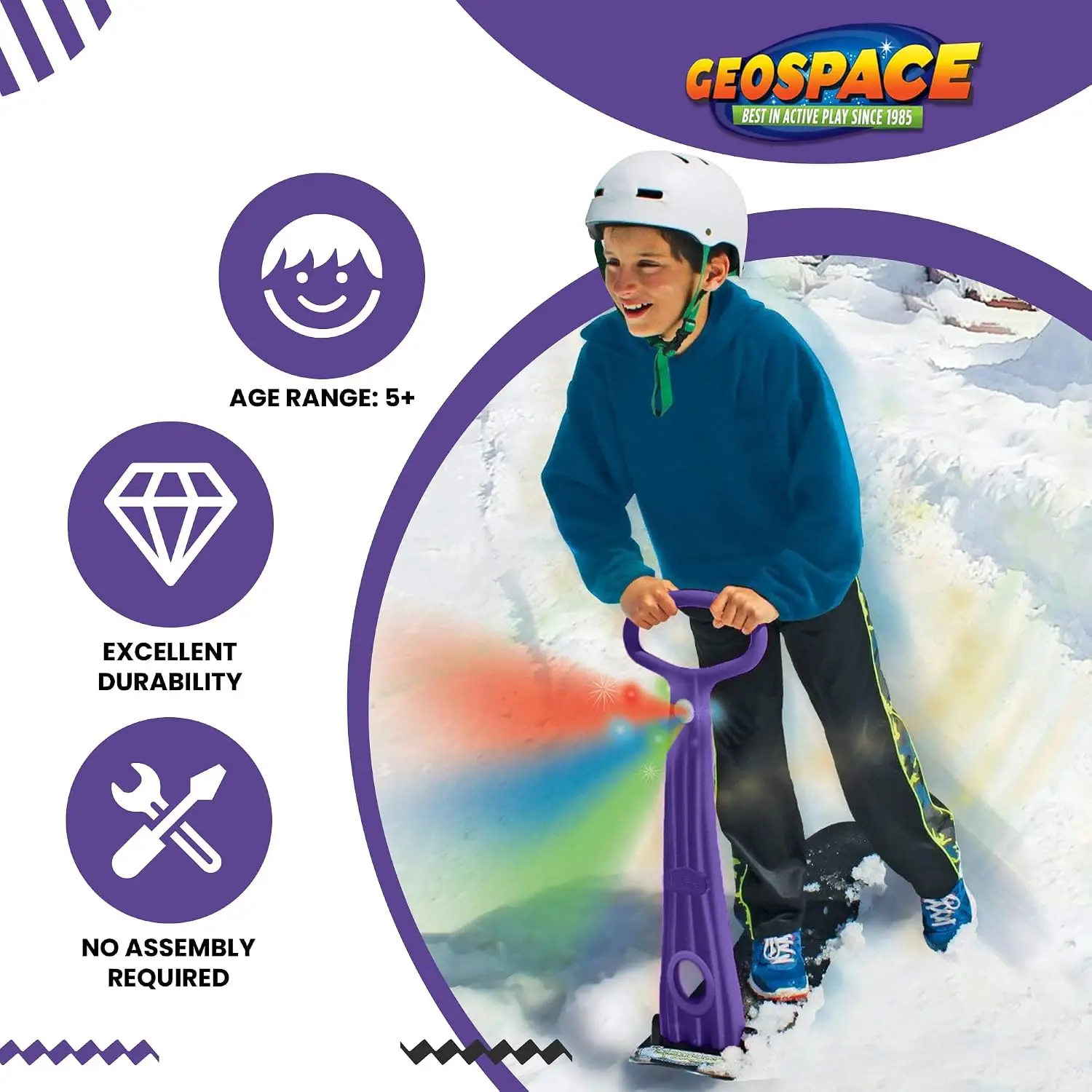 Winter Fun Ski Skate, Foldable Snow Scooter, Ski Skooter, Snow Sled