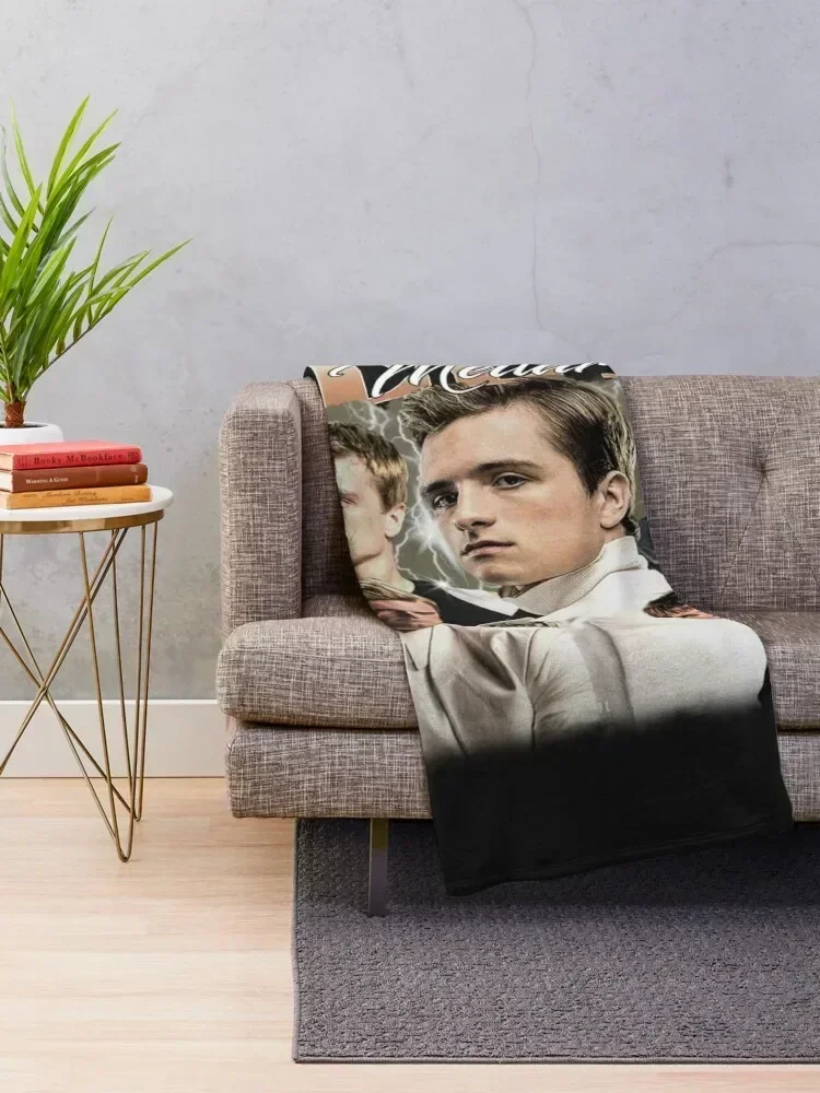 Peeta Mellark Vintage Unisex , Limited Peeta Mellark Vintage T-, Gift, Best Peeta Mellark Sweat Gift Idea Fan Throw Blanket